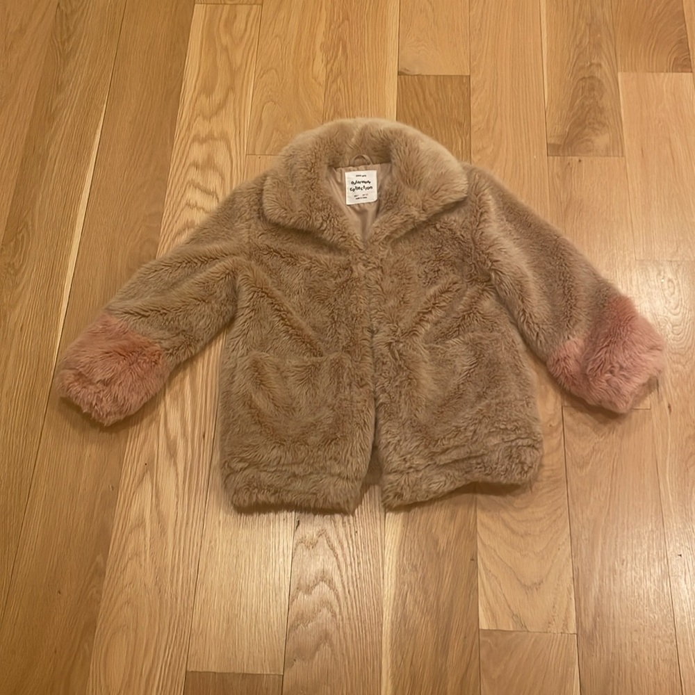 Zara Girls Faux Fur Jacket
